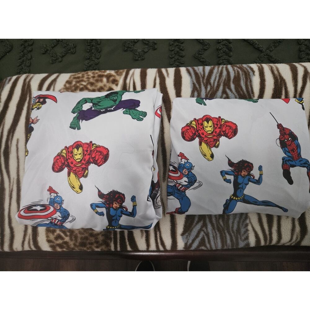 Marvel Avengers Twin Size Flat And Fitted Sheets